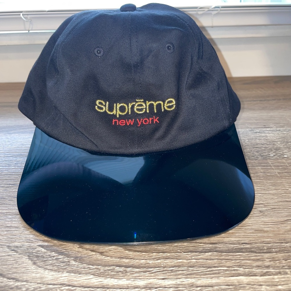 Supreme NewYork SnapBack Hat With Plastic Rim Black